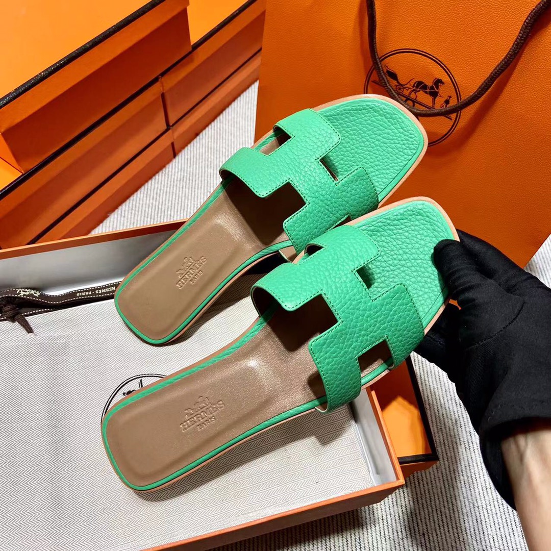 에르메스 올수공 오란 슬리퍼 샌들 토고 35